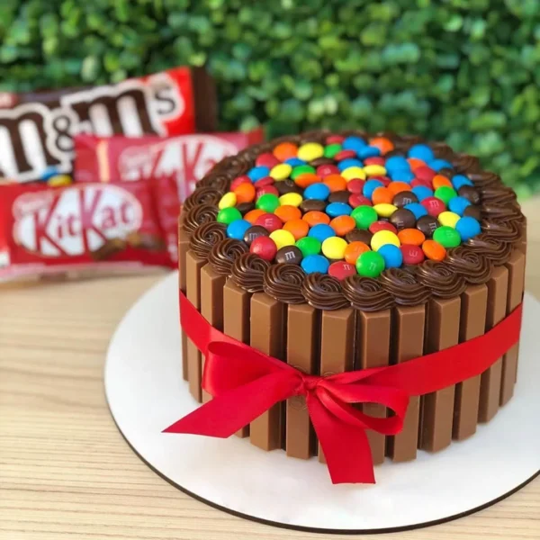 Kitkat And Gems Cake