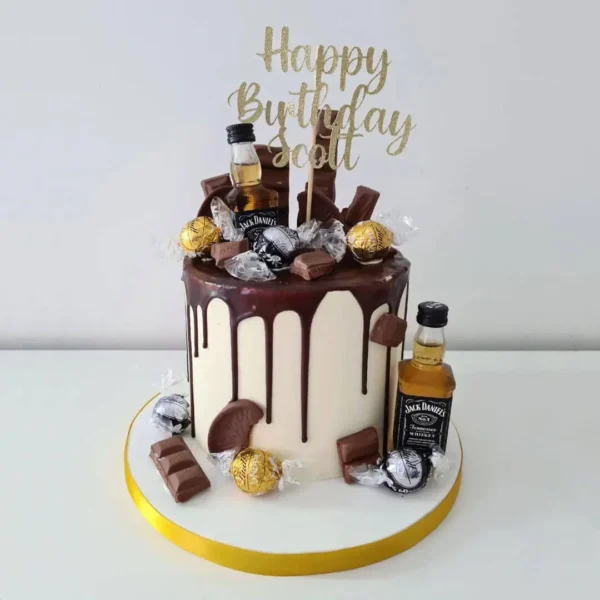 Liquor Bottle Birthday Cake