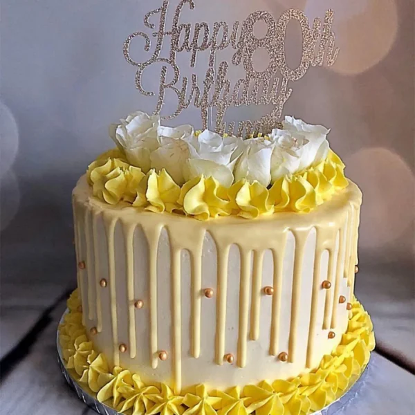 White Chocolate Drip Cake