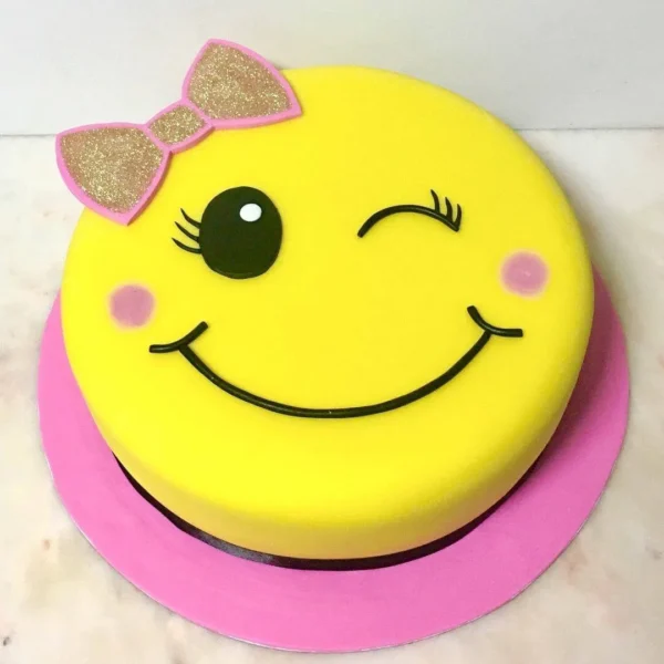Wink Smiley Cake